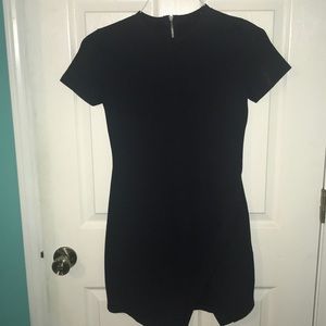 navy blue asymmetrical dress!